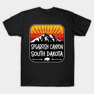 Spearfish Canyon South Dakota Vintage Mountain Sunset T-Shirt